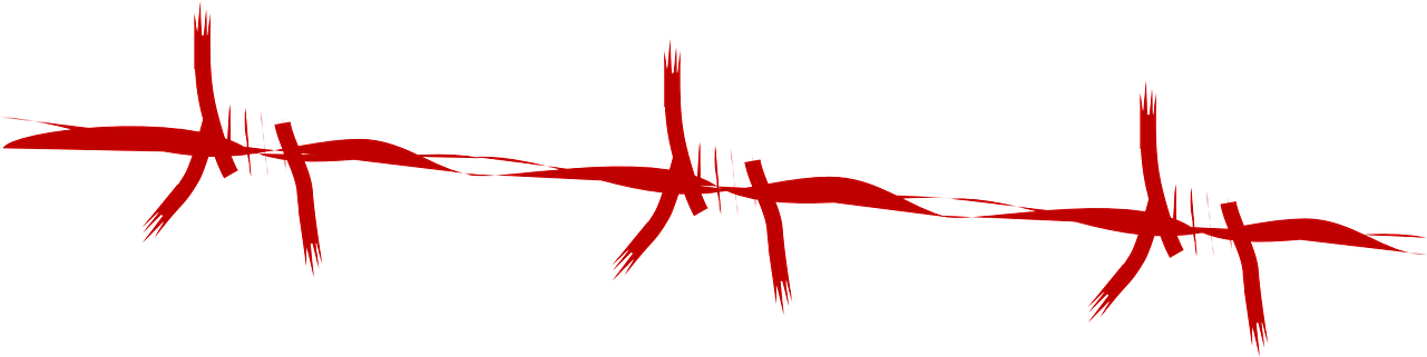 Red Barbed Clip Art Center Transprent Png - Red Barbed Clip Art Center Transprent Png (1280x640)