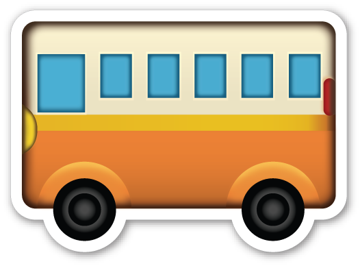 Bus Emoji Stickers, Emojis, Smileys, Clip Art, Pranks, - Bus Emoji Stickers, Emojis, Smileys, Clip Art, Pranks, (526x388)