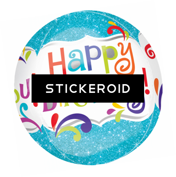 Happy Birthday Foil Balloon - Happy Birthday Foil Balloon (563x564)