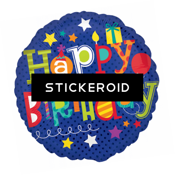 Happy Birthday Foil Balloon - Happy Birthday Foil Balloon (563x564)