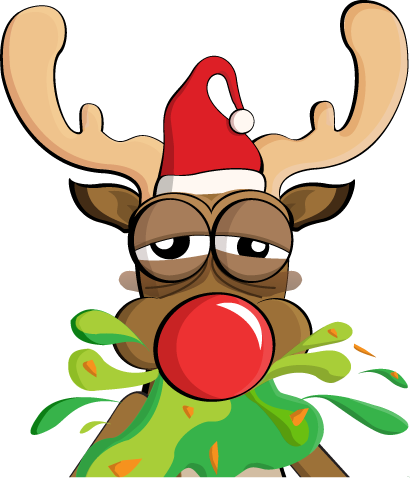 Drunk Reindeer By Victor Rodriguez Craft Patterns, - Drunk Reindeer By Victor Rodriguez Craft Patterns, (410x478)