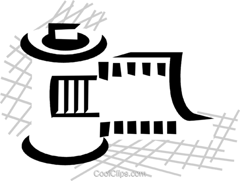 Roll Of Film Royalty Free Vector Clip Art Illustration - Roll Of Film Royalty Free Vector Clip Art Illustration (480x362)