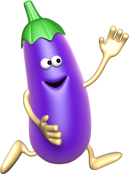 Aubergine Stickers Cuisine, Menu Semaine, Legumes, - Aubergine Stickers Cuisine, Menu Semaine, Legumes, (600x600)