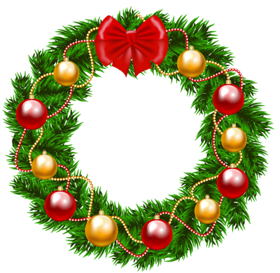 Christmas Wreath Png Clipart Wreath Christmas Day Clip - Christmas Wreath Png Clipart Wreath Christmas Day Clip (562x548)