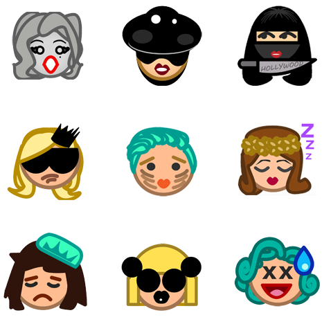 Lady Gaga X Emojis - Lady Gaga X Emojis (500x501)