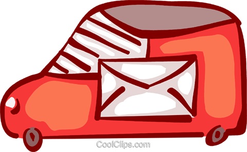 Courier Services Royalty Free Vector Clip Art Illustration - Courier Services Royalty Free Vector Clip Art Illustration (480x297)