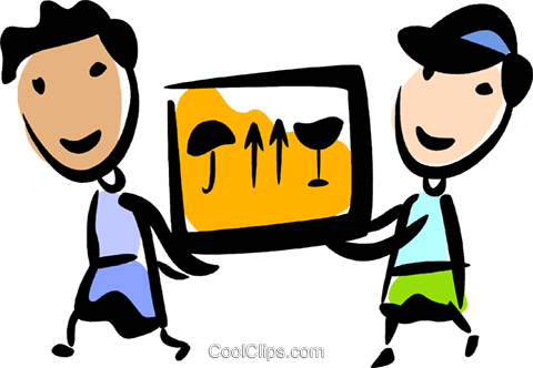 Courier Services Royalty Free Vector Clip Art Illustration - Courier Services Royalty Free Vector Clip Art Illustration (480x332)