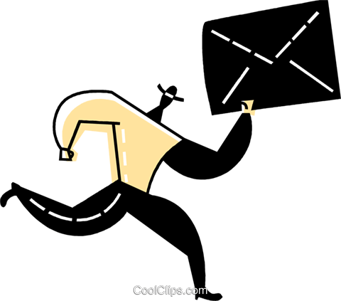 Courier Services Royalty Free Vector Clip Art Illustration - Courier Services Royalty Free Vector Clip Art Illustration (480x423)