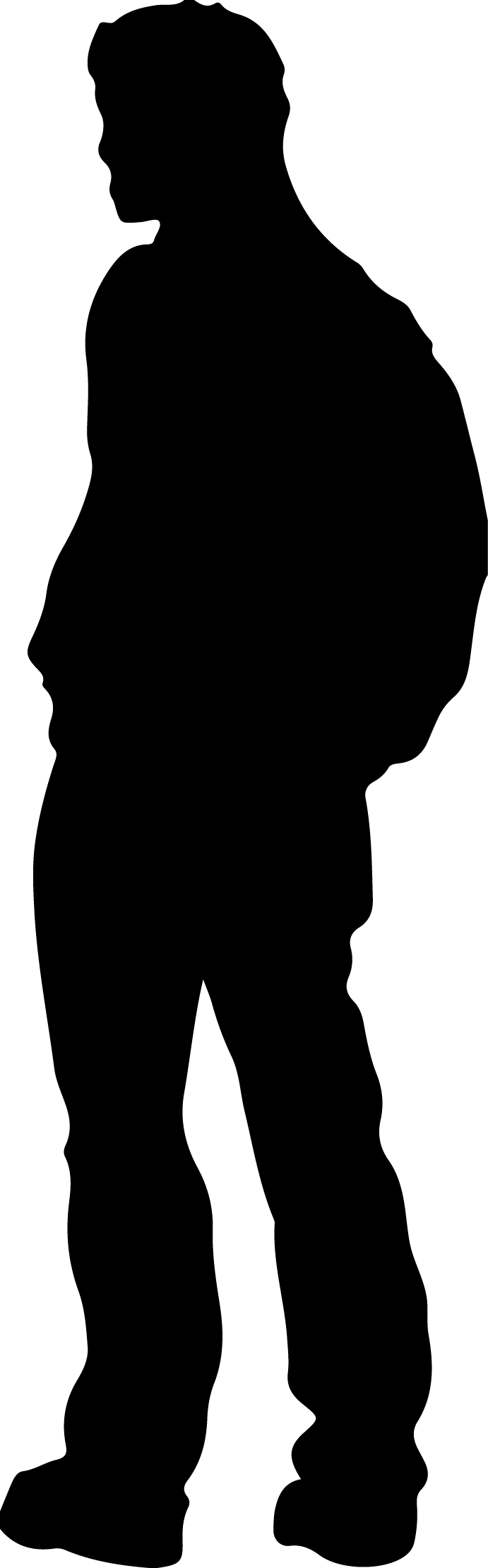 Male Silhouette Images At Getdrawings Com Free - Male Silhouette Images At Getdrawings Com Free (691x2218)
