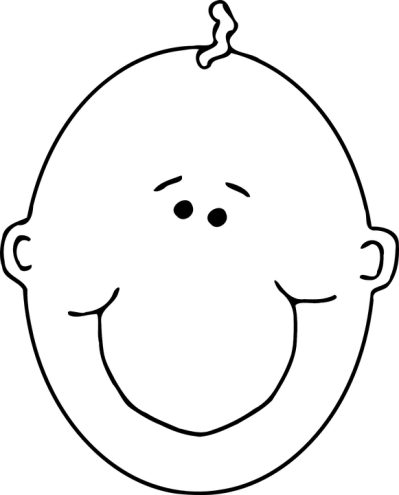 Baby Bald Head Smiling Happy - Baby Bald Head Smiling Happy (399x495)