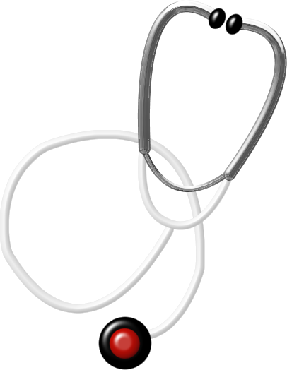 Stethoscope City Hospital, School Clipart, Stethoscope, - Stethoscope City Hospital, School Clipart, Stethoscope, (406x524)