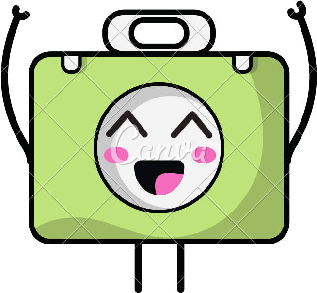Kawaii Cute Happy Briefcase And Medical Kit - Kawaii Cute Happy Briefcase And Medical Kit (800x800)