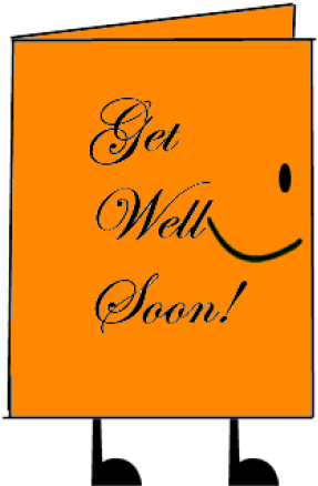 Get Well Soon Card - Get Well Soon Card (399x482)