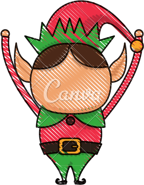 Christmas Elf Cartoon Png Christmas Elf Cartoon Character - Christmas Elf Cartoon Png Christmas Elf Cartoon Character (800x800)
