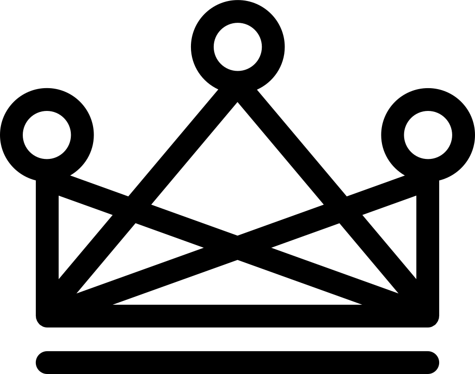 Royalty Crown Of Criss Cross Lines And Circle Shape - Royalty Crown Of Criss Cross Lines And Circle Shape (980x772)
