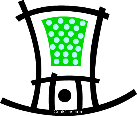 Patrick's Day Hat Royalty Free Vector Clip Art Illustration - Patrick's Day Hat Royalty Free Vector Clip Art Illustration (480x409)