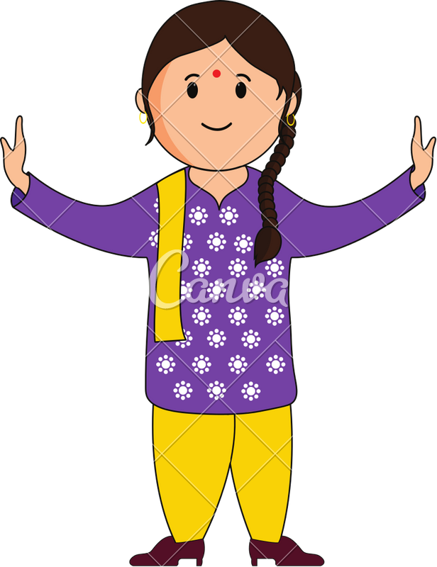 Dancing Punjabi Girl - Dancing Punjabi Girl (616x800)