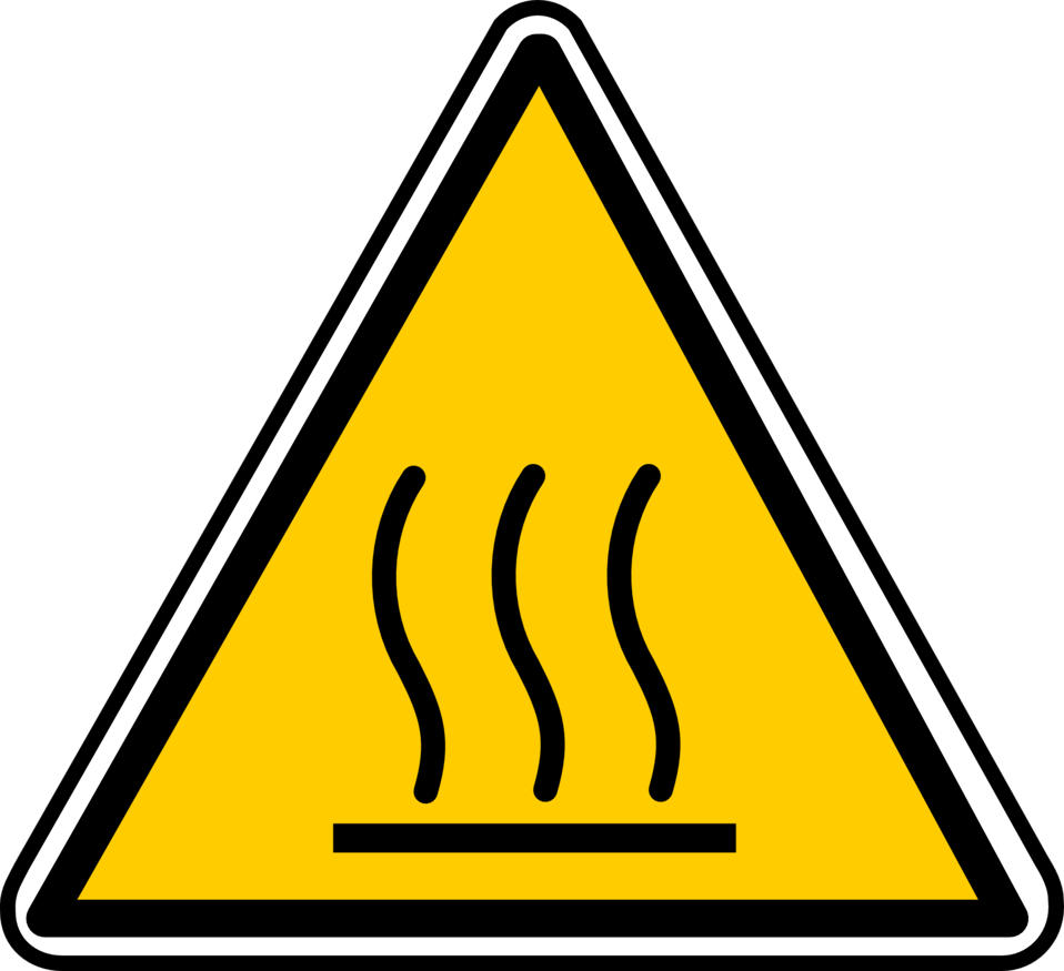 Free Vector Hot Surface Danger Clip Art - Free Vector Hot Surface Danger Clip Art (958x875)