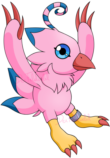 Biyomon And Patamon - Biyomon And Patamon (500x686)