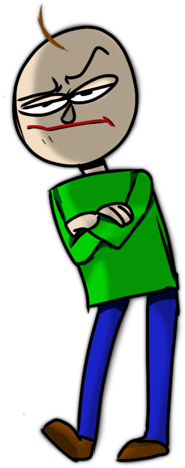 Baldi's Basics Bald Man - Baldi's Basics Bald Man (471x1013)
