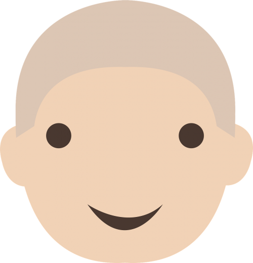 Bald Man Clip Art (500x520)