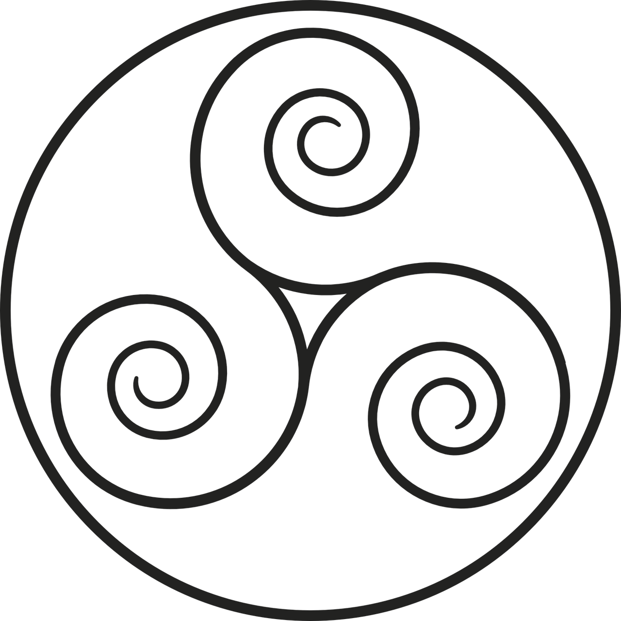 Triskelion, Celtic, Middle Ages, Ireland, Brittany - Triskelion, Celtic, Middle Ages, Ireland, Brittany (1280x1280)