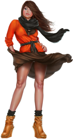 Tube Fille 5 Girl Standing, Glam Girl, Clip Art, Little - Tube Fille 5 Girl Standing, Glam Girl, Clip Art, Little (303x500)