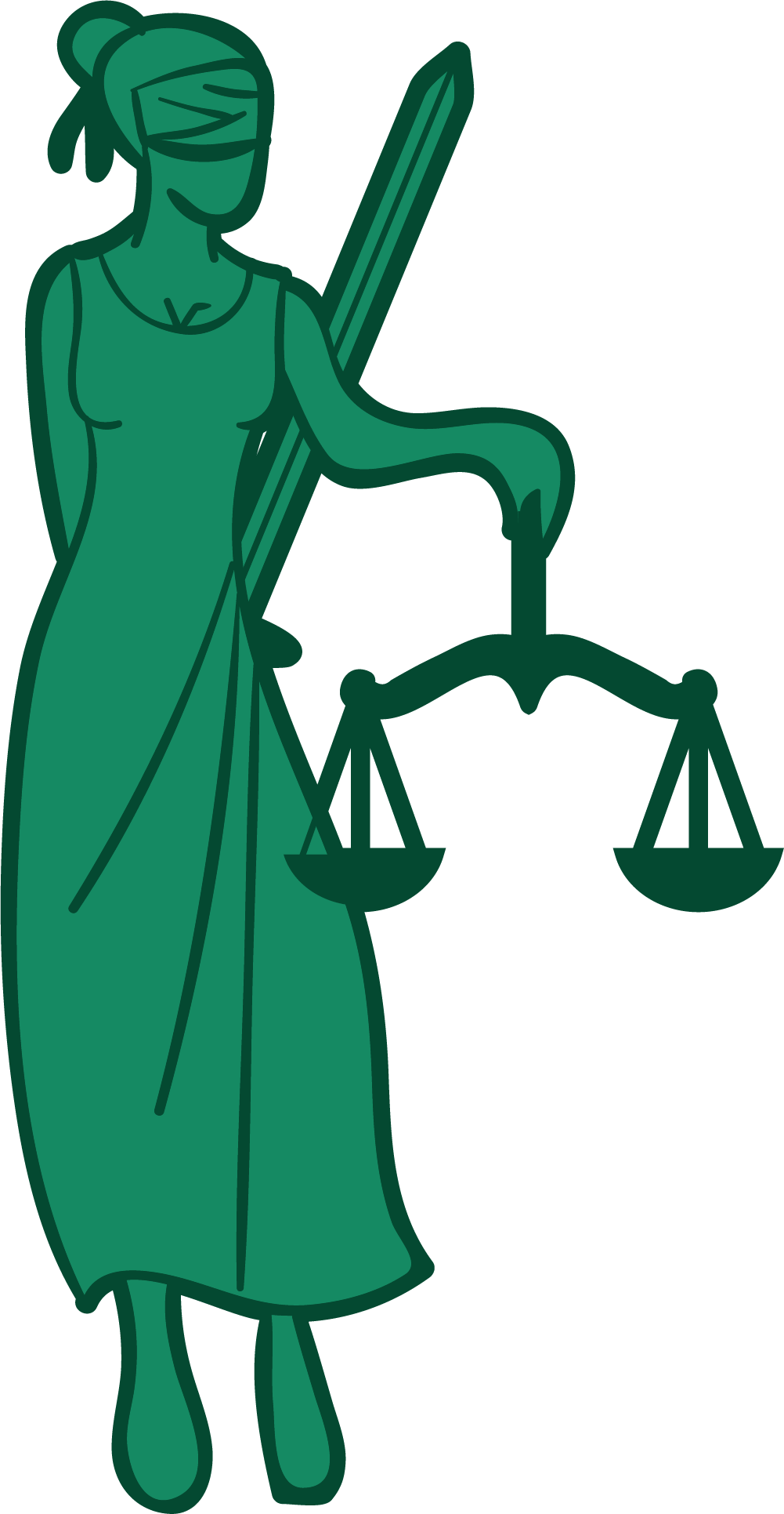 Clipart Black And White Download Lady Justice Goddess - Clipart Black And White Download Lady Justice Goddess (1001x1931)