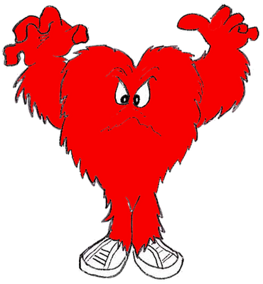 Red Monster Clipart - Red Monster Clipart (370x400)