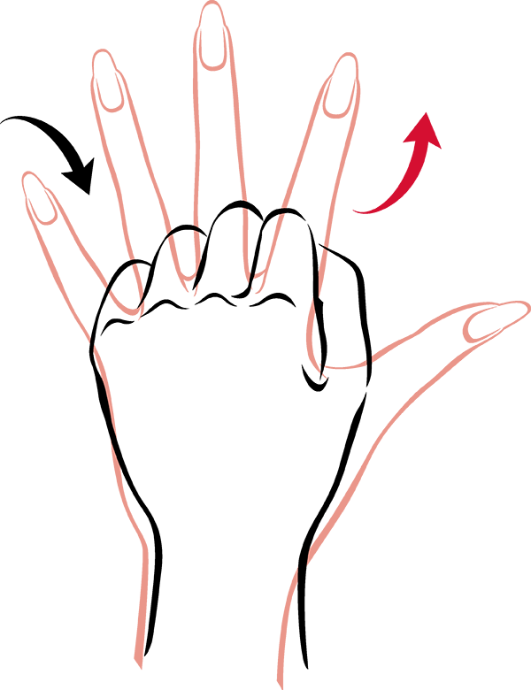 To Strengthen Hands, Stretch And Spread Fingers As - To Strengthen Hands, Stretch And Spread Fingers As (600x780)