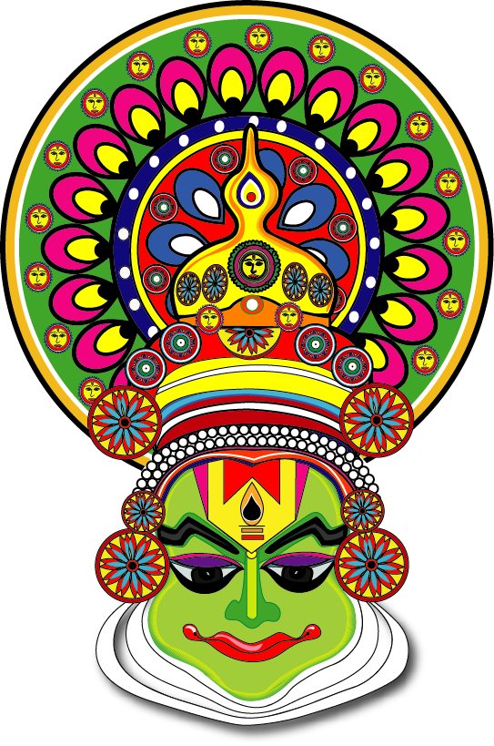 Kathak Kali Mudra In Madhubani Style By Seemaadhurwe - Kathak Kali Mudra In Madhubani Style By Seemaadhurwe (543x819)