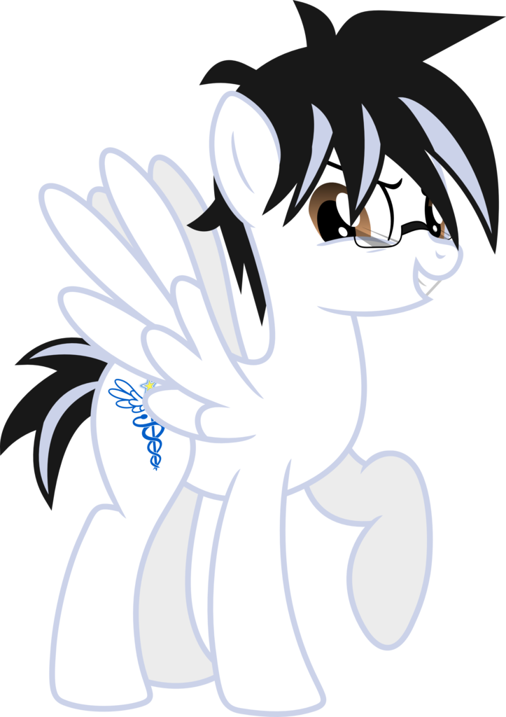 Jackspade2012, Glasses, Pegasus, Pony, Safe, Simple - Jackspade2012, Glasses, Pegasus, Pony, Safe, Simple (723x1024)