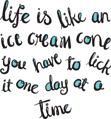Life Is Like An Ice Cream Cone - Life Is Like An Ice Cream Cone (372x398)