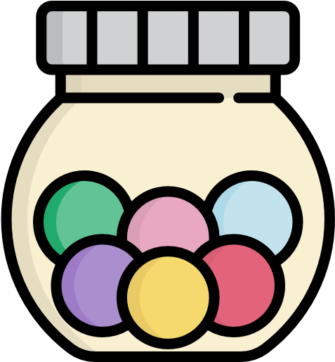 Candy Jar Free Icon - Candy Jar Free Icon (512x513)