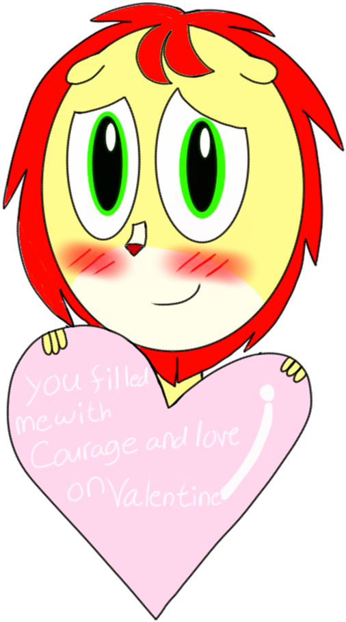 Valentine Lion Card By Polarbearshygirl - Valentine Lion Card By Polarbearshygirl (600x960)