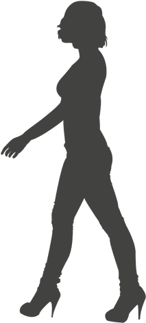 Fashionable Girl Walking Transparent - Fashionable Girl Walking Transparent (512x512)