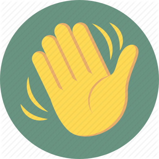 Hand Gesture Clipart Hand Wave - Hand Gesture Clipart Hand Wave (512x512)