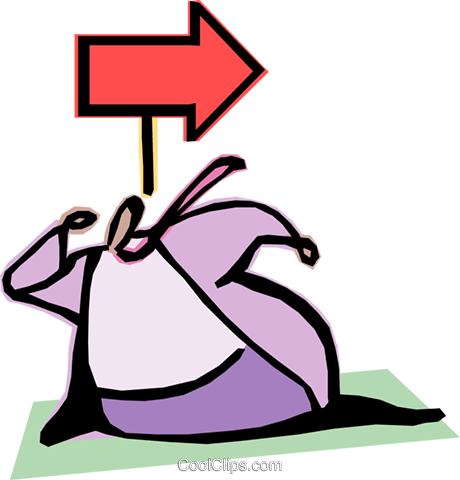 Man With Direction Sign Royalty Free Vector Clip Art - Man With Direction Sign Royalty Free Vector Clip Art (460x480)