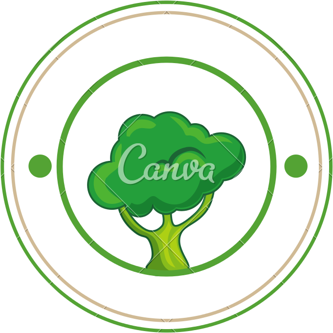 Seal Stamp With Broccoli Vector Icon Illustration - Seal Stamp With Broccoli Vector Icon Illustration (800x800)