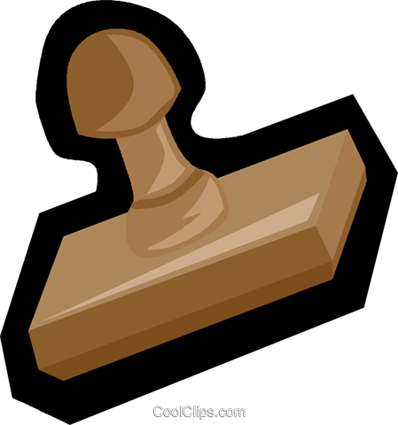 Rubber Stamp Royalty Free Vector Clip Art Illustration - Rubber Stamp Royalty Free Vector Clip Art Illustration (449x480)