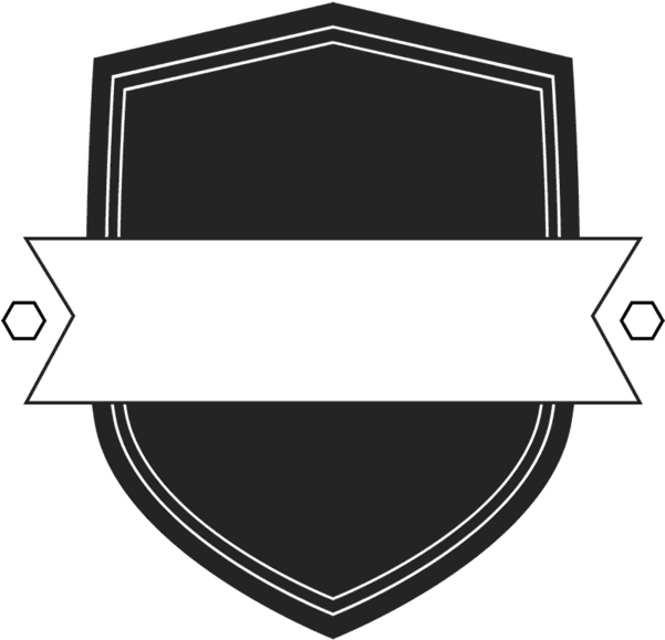 Solid Shield And Banner Rubber Border Miscellaneous - Solid Shield And Banner Rubber Border Miscellaneous (600x600)