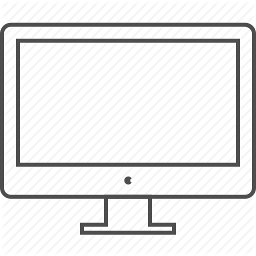 Drawing Clipart Computer Monitors Apple Thunderbolt - Drawing Clipart Computer Monitors Apple Thunderbolt (512x512)