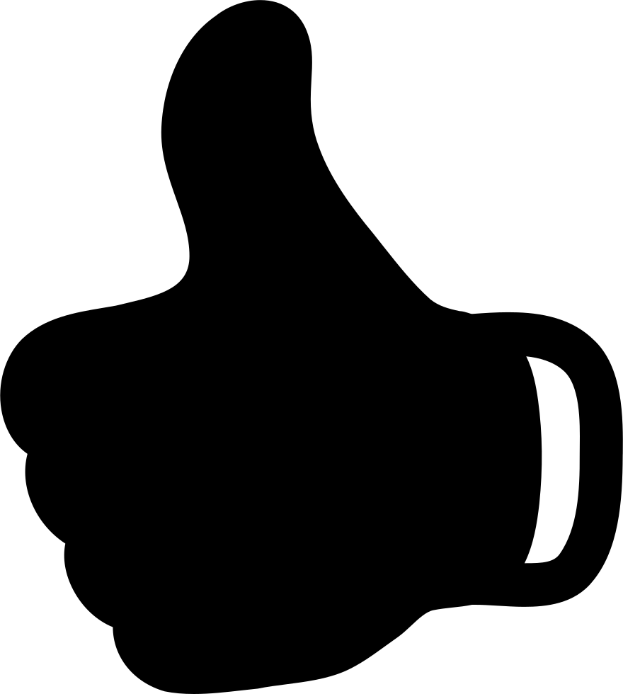 Thumb Up Black Hand Symbol Comments - Thumb Up Black Hand Symbol Comments (880x980)