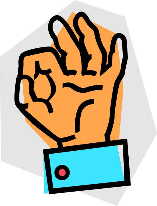 Vector Illustration Of Nonverbal Communication Hand - Vector Illustration Of Nonverbal Communication Hand (532x700)