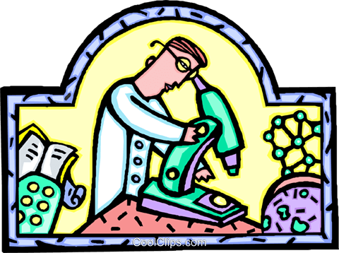 Laboratory Technician With Microscope Royalty Free - Laboratory Technician With Microscope Royalty Free (480x358)