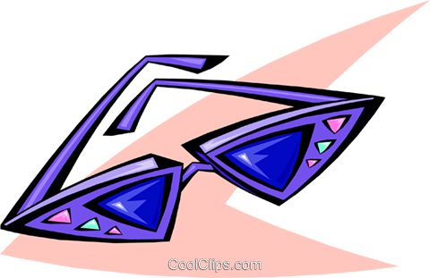 50's Style Sunglasses Royalty Free Vector Clip Art - 50's Style Sunglasses Royalty Free Vector Clip Art (480x311)