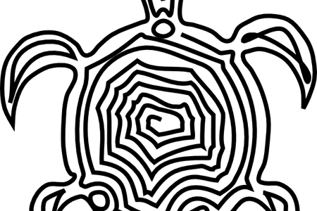 Hawaiian Tribal Turtle Drawings K Pictures Full - Hawaiian Tribal Turtle Drawings K Pictures Full (450x300)