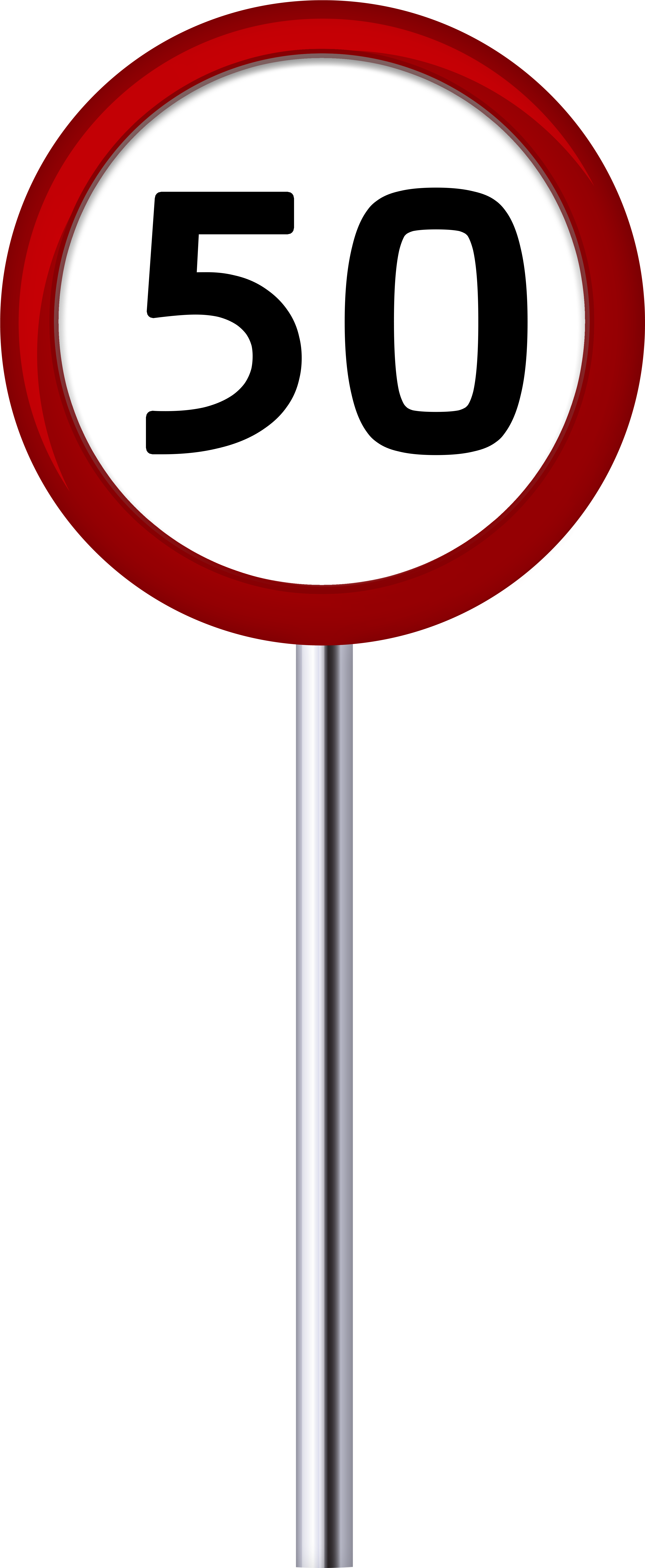Traffic Sign Speed Limit 50 Png Clip Art - Traffic Sign Speed Limit 50 Png Clip Art (3331x8000)