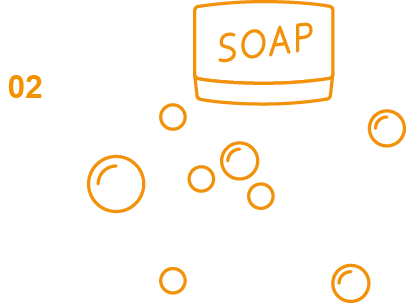 How To Wash Your Hands Step-2 - How To Wash Your Hands Step-2 (406x303)