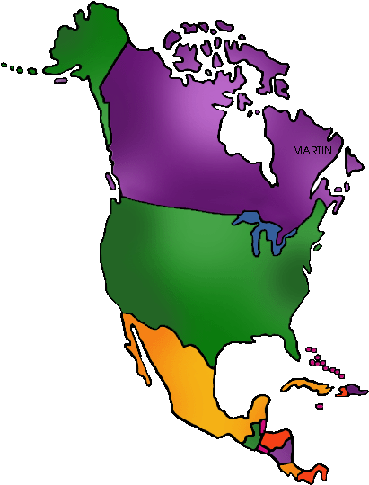 North America Map - North America Map (445x576)